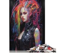 Puzzles 1000 Pieces Punk Girl No10 Jigsaw Puzzle Boys And Girls Difficulty Puzzle Educational Toy Games Family Decoration 1000pcs (75x50cm)