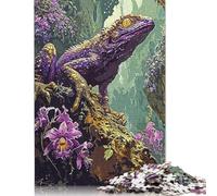 Puzzles 1000 Pieces Purple Alien Monster Jigsaw Puzzle Adults Puzzles Difficulty Puzzles Puzzle Education Games Toys Family Decoration 1000pcs (75x50cm)