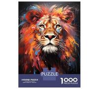 Puzzles 1000 Pièces The Wakeful Lion Puzzle Adulte, Jeu De Réflexion, Analyse Et Logique, Cadeaux De Noël Et D'anniversaire 70x50cm/1000pcs