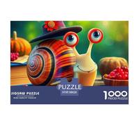 Puzzles 1000 PiecesSnail, for Adultssnail, Challenging Game for The Whole, Gifts for Men Or Women, Home Decoration, Educational Game 38x26cm/1000pcs