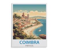 Puzzles 1000 Stück Papier Montage Bild,Vintage-Plakat Coimbra Portugal,Filmplakat Für Erwachsene Spiele Lernspielzeug(38x26cm)-A9