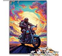 Puzzles 1000Pieces for Adults Colorful Art Motorcycle Jigsaw Puzzles for Adults 1000Piece Challenging & Entertaining, Family Activity (Size 50x75 cm)