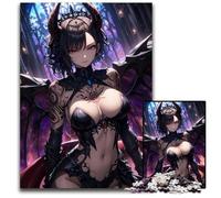 Puzzles 1000Pieces for Adults Demoness with Wings Impossible Jigsaw Puzzles for Adults Family Activity Brain Teaser Home Decor 1000 PCS(75x50cm)