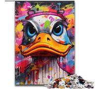 Puzzles 1000Pieces for Adults Duck Graffiti Jigsaw Puzzles for Adults 1000Piece Challenging Brain Teaser for Teenagers, Perfect for Home Decor Or Gift (Size 50x75 cm)