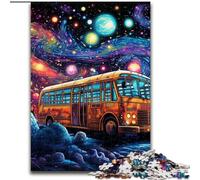 Puzzles 1000Pieces for Adults Galaxy Bus Jigsaw Puzzles for Adults 1000Piece Challenging Brain Teaser for Teenagers, Perfect for Home Decor Or Gift (Size 26x38 cm)