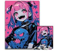 Puzzles 1000Pieces for Adults Kawaii Skull Girl Impossible Jigsaw Puzzles for Adults Family Activity Brain Teaser Home Decor 1000 PCS(75x50cm)