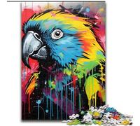 Puzzles 1000Pieces for Adults Parrot Graffiti Painting Jigsaw Puzzles for Adults 1000Piece Challenging & Entertaining, Family Activity (Size 50x75 cm)