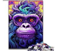 Puzzles 1000Pieces for Adults Purple Monkey Jigsaw Puzzles for Adults 1000Piece Challenging Brain Teaser for Teenagers, Perfect for Home Decor Or Gift (Size 50x75 cm)