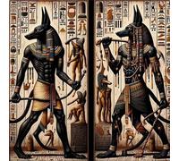 Puzzles 120 pieces for Adults jigsaw puzzles for adults 120 Piece Educational Challenge Puzzle for adults,Educational Games Decoration puzzle Egyptian Dog God