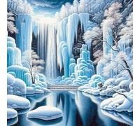 Puzzles 120 pieces for Adults jigsaw puzzles for adults 120 Piece Educational Challenge Puzzle for adults,Educational Games Decoration puzzle Frozen Waterfall