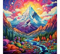 Puzzles 120 Pieces for Adults jigsaw puzzles for adults 120 Piece Educational Challenge Puzzle for adult kids,Educational Games Decoration puzzle Snowy Mountain Scenery