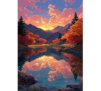 Puzzles 120 Pieces for Adults Mountain Lake, Puzzle Games for Adults, Educational Game Decompression, Puzzle for Adult 120 Home Decors Family Challenge Toys for Men Women Elders Seniors