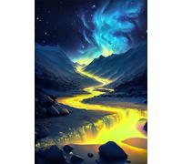 Puzzles 120 Pieces for Adults Mountain Range River, Puzzle Games for Adults, Educational Game Decompression, Puzzle for Adult 120 Home Decors Family Challenge Toys for Men Women Elders Seniors