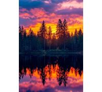 Puzzles 120 Pieces for Adults Twilight Jungle, Puzzle Games for Adults, Educational Game Decompression, Puzzle for Adult 120 Home Decors Family Challenge Toys for Men Women Elders Seniors