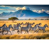 Puzzles 1200 for Adults jigsaw puzzles for adults 1200 Piece Puzzle Home Challenging Educational Games Home Decoration puzzle Gifts Zebra African Savannah