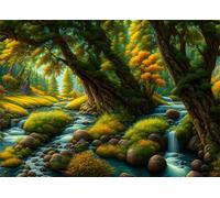 Puzzles 1200 Pieces for Adults,29.5x19.7 inch Jigsaw puzzles for adults Challenging Educational Games Home Decoration Puzzle Theme: Jungle Trees Rivers