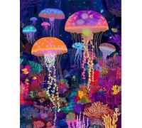Puzzles 1200 Pieces for Adults Colourful Jigsaw puzzles for adults, 1200 Piece Challenging & Brainteasing Jigsaws Beautiful Decoration Puzzle, Theme:Cartoon Underwater World