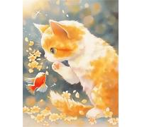 Puzzles 1200 Pieces for Adults Colourful Jigsaw puzzles for adults, 1200 Piece Challenging & Brainteasing Jigsaws Beautiful Decoration Puzzle, Theme:Golden Koi Cat