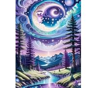 Puzzles 1200 Pieces for Adults Colourful Jigsaw puzzles for adults, 1200 Piece Challenging & Brainteasing Jigsaws Beautiful Decoration Puzzle, Theme:Moon Goddess Canyon