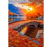 Puzzles 1200 Pieces for Adults jigsaw puzzles for adults 1200 Piece Educational Challenge Games Decoration puzzle - Autumn Sunset Scenery