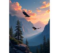 Puzzles 1200 Pieces for Adults Mountain Forests Eagle, Puzzle Games for Adults, Educational Game Decompression, Puzzle for Adult 1200 Home Decors Family Challenge Toys for Men Women Elders Seniors