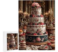 Puzzles 1314 Pieces for Adults jigsaw Puzzles for Adults 1314 Piece Jigsaw Challenging & Brainteasing Educationa Game for The Whole Gifts for Men, jigsaw Puzle Theme: Fruit Cake30 x 20 Inch PjY588 N-W