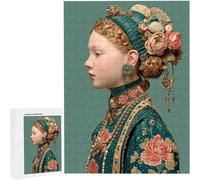 Puzzles 1314 Pieces for Adults jigsaw Puzzles for Adults 1314 Piece Jigsaw Challenging & Brainteasing Educationa Game for The Whole, jigsaw Puzle Theme: Woman Flower30 x 20 Inch PjY48 T-Z