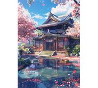 Puzzles 150 Pieces for Adults, 150 Piece Jigsaw puzzles for adults Classic Educational Games Beautiful Decoration Puzzle-Chinese Architecture