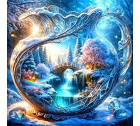 Puzzles 150 Pieces for Adults,25.6x25.6 Inch Jigsaw puzzles for adults Challenging Educational Games Home Decoration Puzzle Theme:Fantasy Teapot Landscape