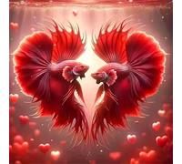 Puzzles 150 Pieces for Adults,25.6x25.6 Inch Jigsaw puzzles for adults Challenging Educational Games Home Decoration Puzzle Theme:Ocean Red Koi