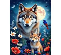 Puzzles 1500 Pieces for Adults, 1500 Piece Jigsaw puzzles for adults Classic Educational Games Beautiful Decoration Puzzle-Moonlit Animals