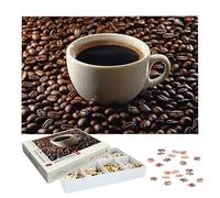 Puzzles 1500 Pieces for Adults, Coffee Jigsaw Puzzles for Adults 1500, Wooden Puzzle with Exquisite Packaging Box, Brown Jigsaws for Family Educational Games, Gifts for Women/Men, Home Decor, -8954