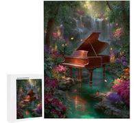 Puzzles 1500 Pieces for Adults jigsaw Puzzles for Adults 1500 Piece Jigsaw Challenging & Brainteasing Educationa Game for The Whole Gifts for Men, jigsaw Puzle Theme: Flower Piano87x57cm PjY832 U-H