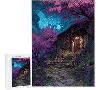Puzzles 1500 Pieces for Adults jigsaw Puzzles for Adults 1500 Piece Jigsaw Challenging & Brainteasing Educationa Game for The Whole Gifts for Men, jigsaw Puzle Theme: Flower House87x57cm PjY8356 W-7