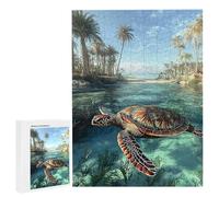 Puzzles 1500 Pieces for Adults jigsaw Puzzles for Adults 1500 Piece Puzzle Challenging & Brainteasing Educationa Game for The Whole Gifts for Men, jigsaw Puzzle Theme: (Hawaiian Sea Turtle) h-856