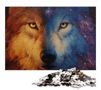 Puzzles 1500 Pieces for Adults jigsaw puzzles for adults 1500 Piece Puzzle Challenging Game for The Whole for Women,Gifts for Men,jigsaw puzzle Theme:Galaxy Wolf Wild Animals