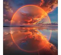 Puzzles 200 Pieces for Adults jigsaw puzzles for adults 200 Piece Educational Challenge Puzzle for adult kids,Educational Games Decoration puzzle Rainbow Reflection Landscape