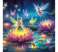 Puzzles 200 Pieces for Adults Lotus Fairy Pond, Hard Impossible Jigsaws 200 pieces for adults, Educational Game Challenge Toy Colorful DIY puzzles for Home