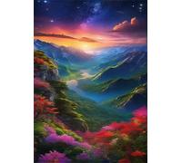 Puzzles 200 Pieces for Adults Mountain Ranges Canyons, Puzzle Games for Adults, Educational Game Decompression, Puzzle for Adult 200 Home Decors Family Challenge Toys for Men Women Elders Seniors