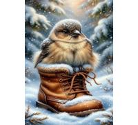 Puzzles 200 Pieces for Adults Winter Birds, Puzzle Games for Adults, Educational Game Decompression, Puzzle for Adult 200 Home Decors Family Challenge Toys for Men Women Elders Seniors