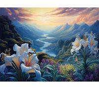 Puzzles 2000 Pieces for Adults, 2000 Piece Jigsaw puzzles for adults Classic Educational Games Beautiful Decoration Puzzle-Magnificent Green Mountains