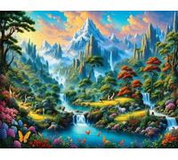 Puzzles 2000 Pieces for Adults,39.4x27.6 inch Jigsaw puzzles for adults Challenging Educational Games Home Decoration Puzzle Theme: Jungle Mountain Animals