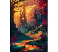 Puzzles 2000 Pieces for Adults Autumn Jungle, Puzzle Games for Adults, Educational Game Decompression, Puzzle for Adult 2000 Home Decors Family Challenge Toys for Men Women Elders Seniors
