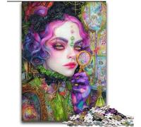 Puzzles 2000 Pieces for Adults Beautiful Girl Educational Family Game with Fully Interlocking Randomly Shaped Pieces 70x100cm