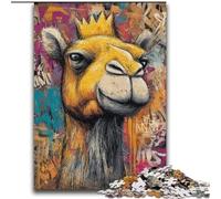 Puzzles 2000 Pieces for Adults Camel Art Educational Family Game with Fully Interlocking Randomly Shaped Pieces 70x100cm