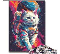 Puzzles 2000 Pieces for Adults Colourful Astronaut Cat Stress Reliever Difficult Challenge Unique Home Decor And Gifts 70x100cm