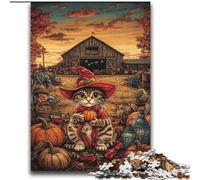 Puzzles 2000 Pieces for Adults Farm Cat Challenging To Complete But Fun And Humorous with Matching Poster And Trivia Sheet 70x100cm