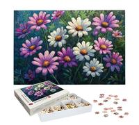 Puzzles 2000 Pieces for Adults, Flower Jigsaw Puzzles for Adults 2000, Wooden Puzzle with Exquisite Packaging Box, Daisy Jigsaws for Family Educational Games, Gifts for Women/Men, Home Decor, -7584