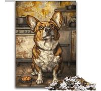 Puzzles 2000 Pieces for Adults Happy Corgi Brain Intelligence Challenge Addictive Toys Funny Gift for Ages 14+ 70x100cm