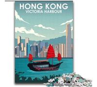 Puzzles 2000 Pieces for Adults Hong Kong Victoria Harbour, Decompressing Intellectual Educational Toy Is Ideal As Gifts for The Whole Family 70x100cm